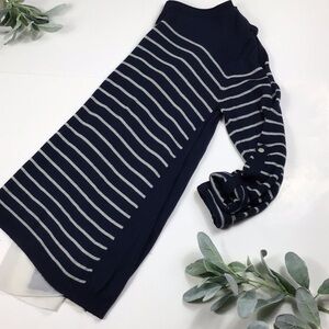 Fate > Navy Striped Sweater Small